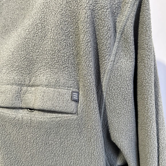 FREE FLY~ Gray Fleece Pullover Performance Bamboo Sweatshirt Snap Mock Neck~ XL - Picture 3 of 10